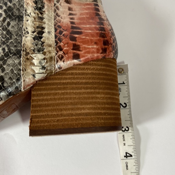 Anthropologie Korks Leyland Leather Snake Print Booties - Picture 13 of 13